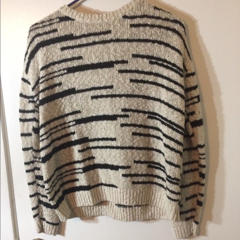 Oversized striped sweater